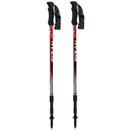 Trekkingstöcke Fizan Prestige Antishock rot red