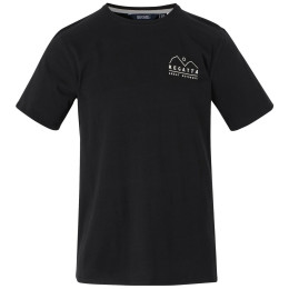 Herren T-Shirt Regatta Cline IX schwarz/weiß BlkMountnPrt