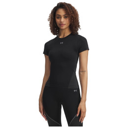 Damen-Funktionsshirt Under Armour UA Vanish Seamless SS schwarz Black / Steel / Steel