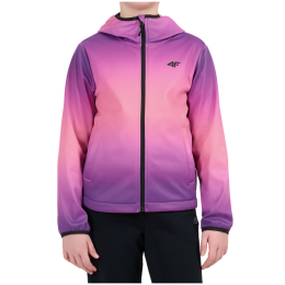 Kinder-Softshell-Jacke 4F Softshell Jacket F603 Multicolour 3 Allover rosa Multicolour 3 Allover