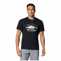 Herren-T-Shirt Columbia Path Lake™ Graphic Tee II schwarz/grau Black, Brush With Nature