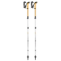 Trekkingstöcke Leki Cressida FX Carbon AS weiß white-mango-silver