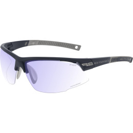 Sportbrille R2 Racer v6 grau/schwarz matný -metalicky tmavě šedý