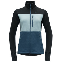 Damen Funktions-Sweatshirt Devold Thermo Wool Jkt Wmn schwarz/blau Flood/Cameo/Ink