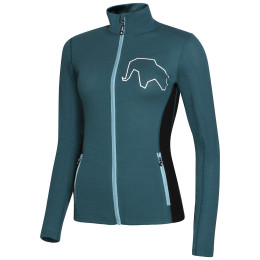 Damen-Sweatshirt Zulu 3D Merino Collar 200 petrolfarbe Petrol