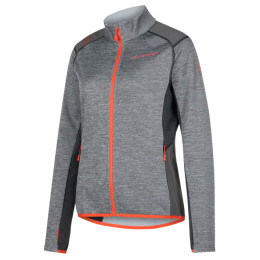 Damen-Sweatshirt La Sportiva True North Jkt W grau Carbon/Cherry Tomato