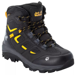 Kinderschuhe Jack Wolfskin Vojo Texapore Mid K schwarz/gelb black / burly yellow