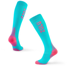 Kompressionsstrümpfe Zulu Run Compression W blau/rosa