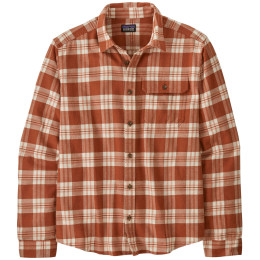 Herrenhemd Patagonia Fjord Flannel Shirt rot Base Camp: Burnished Red