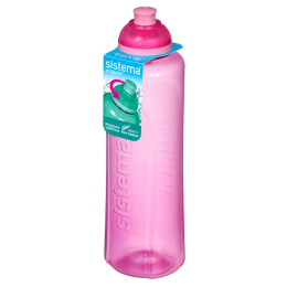 Flasche Sistema Swift Squeeze Twist ‘n’ Sip 480 ml rosa