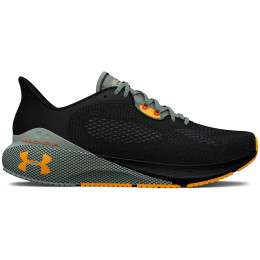 Herren Laufschuhe Under Armour HOVR Machina 3 schwarz/orange Black / Illusion Green / Orange Shock