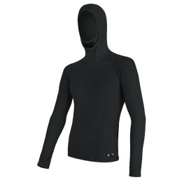 Herren-Funktionsshirt Sensor Merino DF mit Kapuze schwarz Black