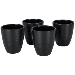 Tassen-Set Bo-Camp Orville - 4ks schwarz Black