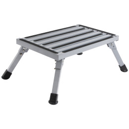 Rutschfeste Trittstufe Bo-Camp Step-up single foldable non skid grau Grey
