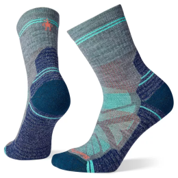 Damensocken Smartwool Hike Light Cushion Mid Crew Socks grau medium gray