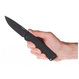 Klappmesser Acta non verba Z200 DLC/Plain Edge, G10/Lock Black schwarz Black/Black