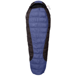 Daunenschlafsack Warmpeace Viking 600 210 cm wide blau shadow blue/grey/black