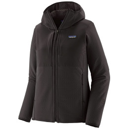Damen Funktions-Sweatshirt Patagonia W's R2 CrossStrata Hoody schwarz Black