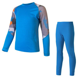 Kinder-Funktionsset Sensor Merino Impress Set blau Blue/Camo