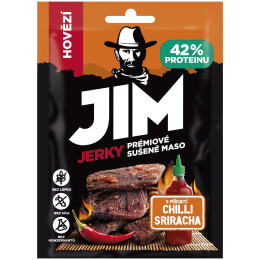 Trockenfleisch Jim Jerky Jerky Rindfleisch Chilli Sriracha 23 g