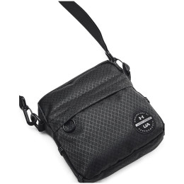 Reisetasche für Dokumente Under Armour Loudon Ripstop Crossbody schwarz Black / Black / Metallic Silver