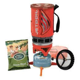 Gaskocher Jet Boil Flash with Coffee press rot/grau