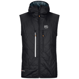 Herrenweste Ortovox Swisswool Piz Boe Vest M schwarz Black Raven