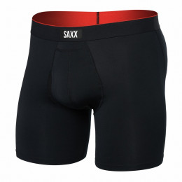Boxershorts Saxx Multi-Sport Mesh Boxer Brief Fly schwarz Black