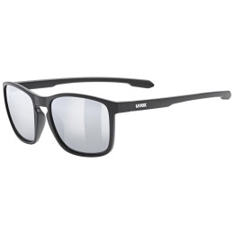 Sonnenbrille Uvex Lgl 52 schwarz/silber Black Matt / Mir.Silver