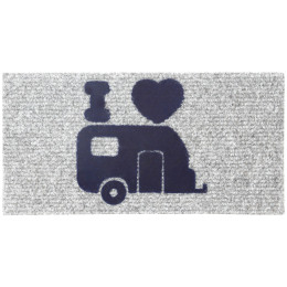 Fußmatte Brunner Hello Caravan grau