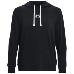 Damen-Sweatshirt Under Armour Rival Terry Hoodie 2024 schwarz Black / / White