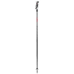 Skistöcke Leki Hot Shot S rot/grau eloxal black-anodized grey-bright red