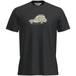 Herren-Funktionsshirt Icebreaker M Mer 150 Tech Lite SS Tee Cosy Camper schwarz Black