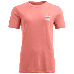 Damen-Funktionsshirt Ortovox 140 Cool Mtn Gradient Ts rosa Blossom