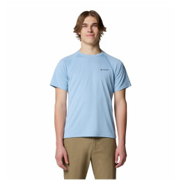 Herren-T-Shirt Columbia Alpine Chill™ Pro Short Sleeve Crew hellblau Ripple Blue