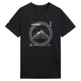 Herren-T-Shirt 4F Tshirt M3120 schwarz DEEP BLACK