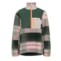 Damen-Sweatshirt Kari Traa Rothe Hz rosa/grün THYME