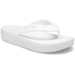 Damen Flip-Flops Crocs Classic Platform Flip W weiß White