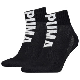 Herrensocken Puma Men Logo Quarter 2P schwarz black
