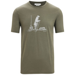 Herren-Funktionsshirt Icebreaker Men Tech Lite II SS Tee Polar Paddle grün Loden