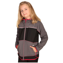 Kinder-Softshell-Jacke Alpine Pro Stormo 2 grau/rosa
