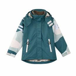 Kinderjacke DucKsday Detachable Fleece Jacket Breeze grün Dark Green