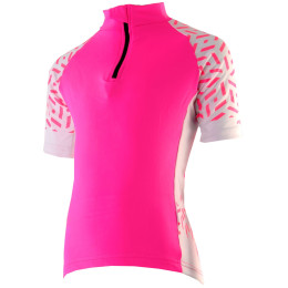 Kinder-Radtrikot Axon Nippon JR rosa růžová