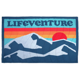 Decke LifeVenture Sundown Berber Lined Blanket blau Retro