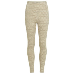 Damen-Funktionsunterhose Icebreaker Women M 260 Tech Vrtx H R Leg AlpGeo beige/weiß Undyed/Cumin/J