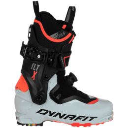 Skialp-Schuhe Dynafit TLT X PU W grau/schwarz Puritan Gray/Fluo Coral