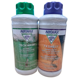 Imprägnierung Nikwax Set Tech Wash und TX.Direct (1000 + 1000 ml)