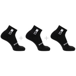 Socken Salomon Everyday Ankle 3-Pack schwarz BLACK / BLACK / BLACK