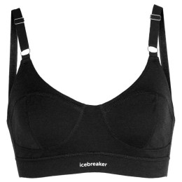 Büstenhalter Icebreaker Queens Clasp Bra schwarz Black