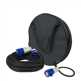 Verlängerungskabel Gimeg elektraKaravan prodlužovačka 20m s obalem + adapter 35cm schwarz/blau black